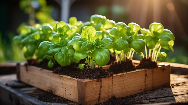 Plantando vegetais