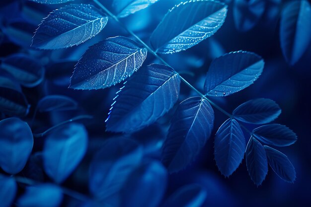 Foto plantas contra o fundo azul