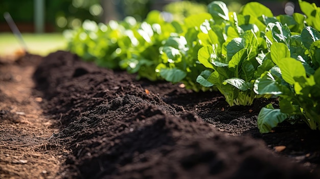 Foto plantas de cobertura escura