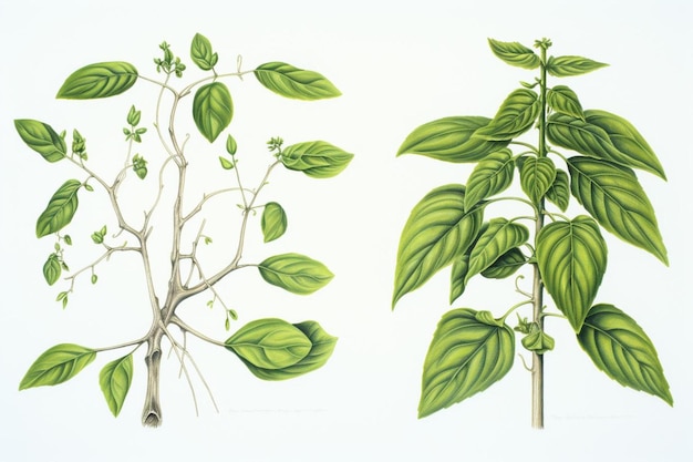 plantas dibujadas por persona