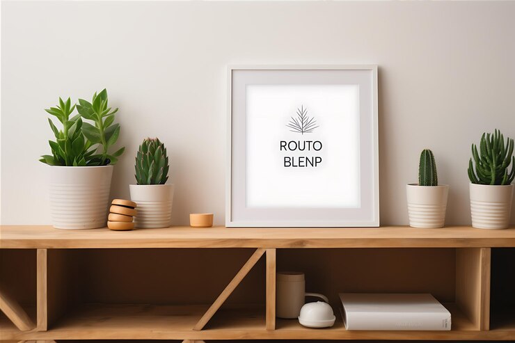 Foto plantas de diseño de marcos negros