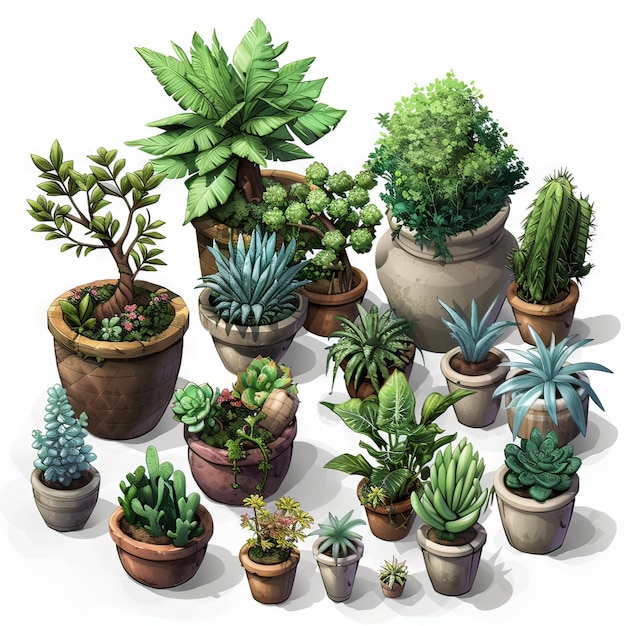 Foto plantas em vasos