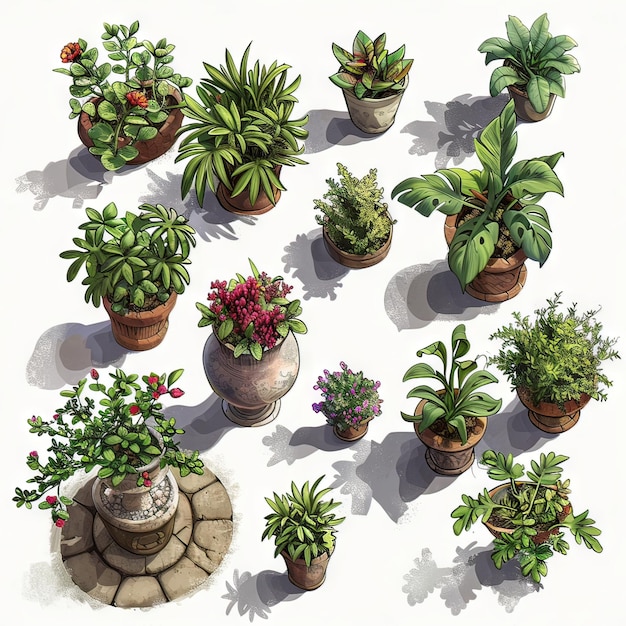 Foto plantas em vasos