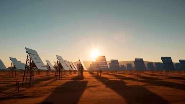 Plantas de energía solar IA generativa