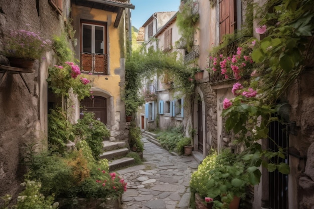 Las plantas europeas de la aldea de la calle generan Ai