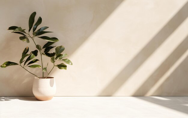 plantas de maceta de interior interior con sombra de sol