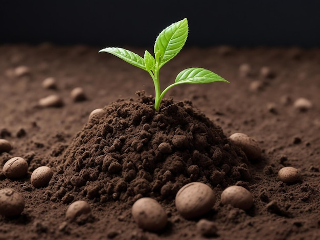 Foto plantas en macetas que crecen en macetas de musgo de turba biodegradables en un escritorio o mesa de madera con espacio para copiar foto horizontal