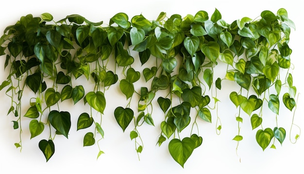 Plantas de pothos exuberantes con vides en cascada