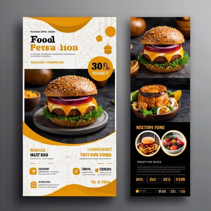 Foto plantilla de banner de comida para las redes sociales o instagram
