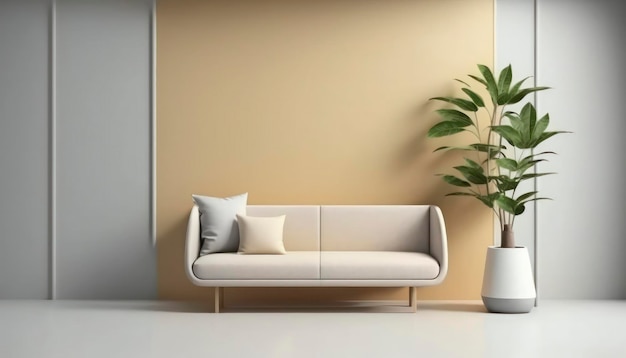 Plantilla de banner de habitación moderna minimalista Diseño elegante para sus necesidades de marketing