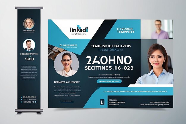 Foto plantilla de banner profesional para la web de linkedin