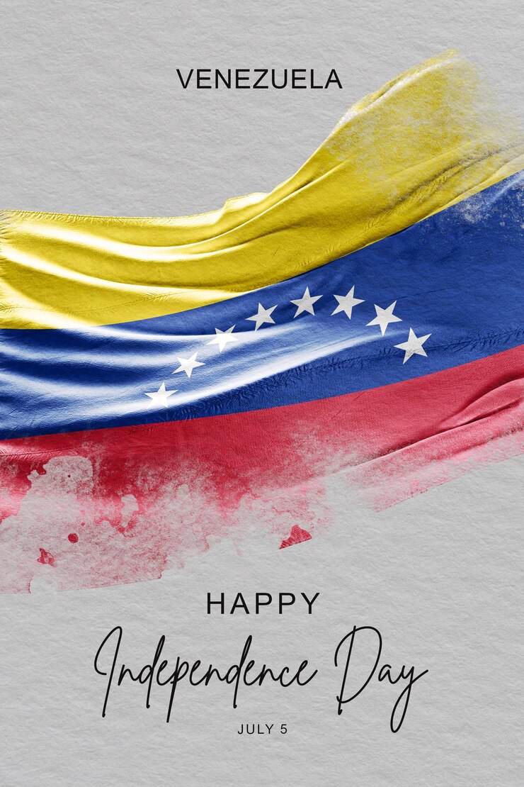 Foto plantilla de cartel del día de la independencia de venezuela en las redes sociales