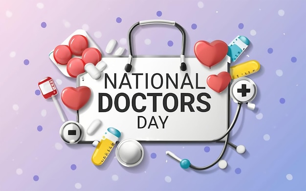 plantilla del día nacional de los médicos