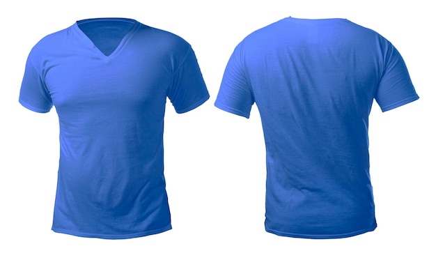 plantilla de diseño de camisa de cuello azul