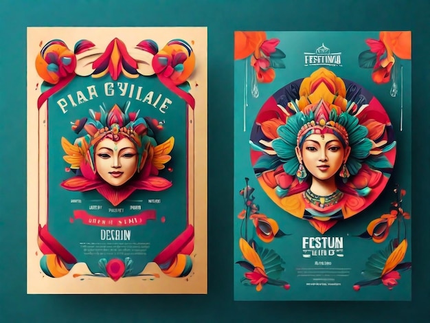 Foto plantilla de diseño de cartel del festival