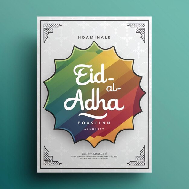 Foto plantilla de diseño de carteles de eid al adha