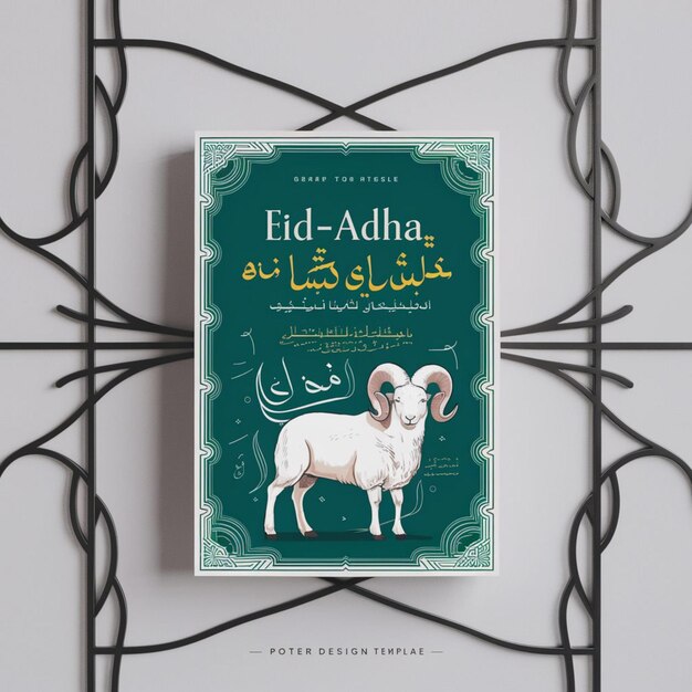 Foto plantilla de diseño de carteles de eid al adha