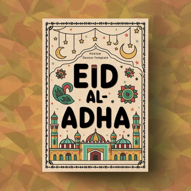 Foto plantilla de diseño de carteles de eid al adha
