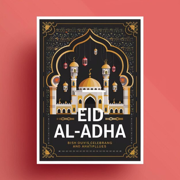 Foto plantilla de diseño de carteles de eid al adha