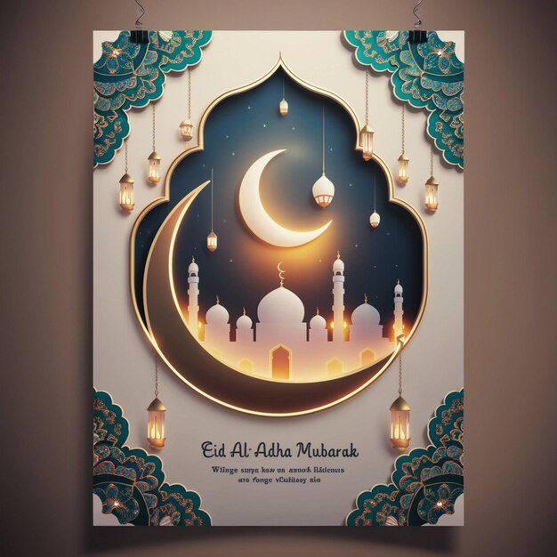 plantilla de diseño de carteles de EID AL ADHA