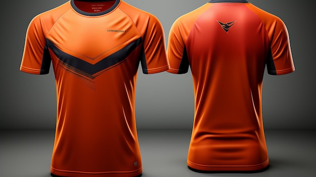 Foto plantilla de diseño deportivo de camiseta maqueta de camiseta de fútbol para club de fútbol