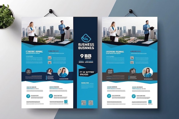 plantilla de diseño de folletos empresariales polivalentes