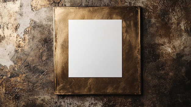 plantilla de diseño de hoja en blanco de bronce creativa