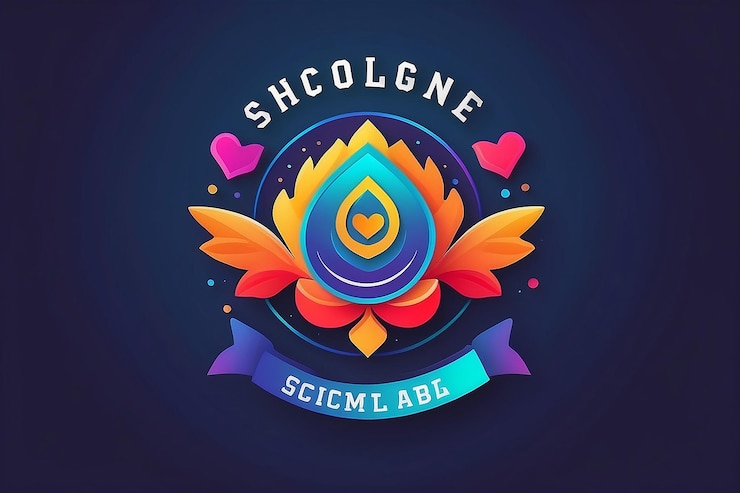 Foto plantilla de diseño del logotipo de la escuela gradient