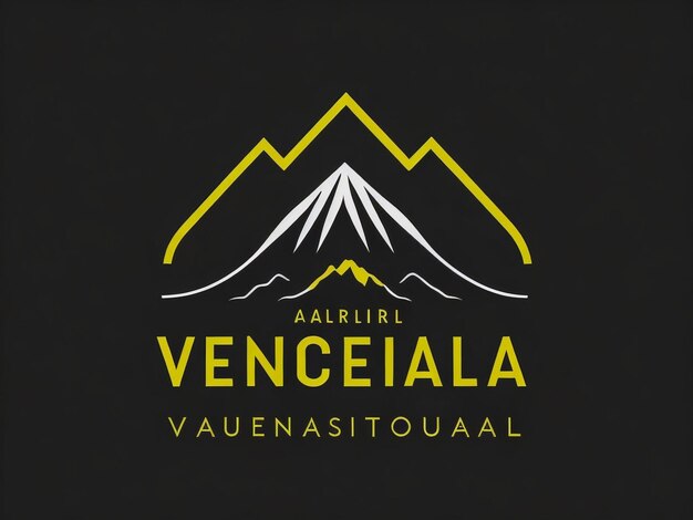 Foto plantilla de diseño de logotipo de montaña negra