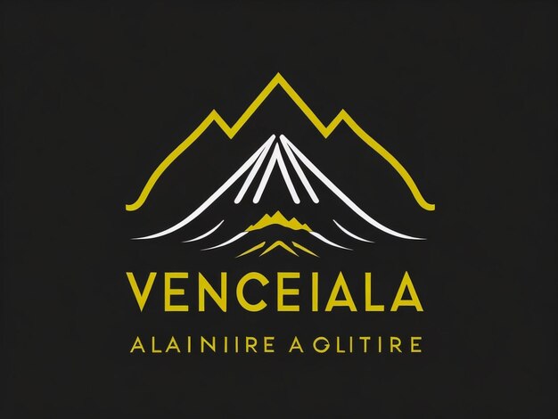 Foto plantilla de diseño de logotipo de montaña negra