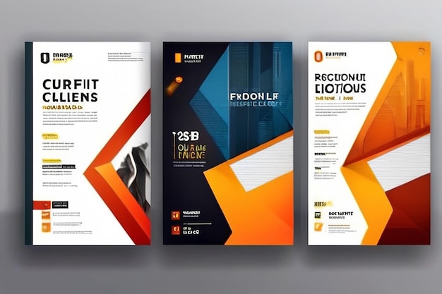 plantilla de folleto empresarial creativo plantilla de foleto empresarial