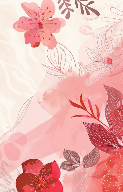 plantilla de fondo de invitación moderna rosa y roja