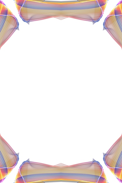 Plantilla de fondo de pantalla de banner de volante geométrico de fondo de línea y onda colorida