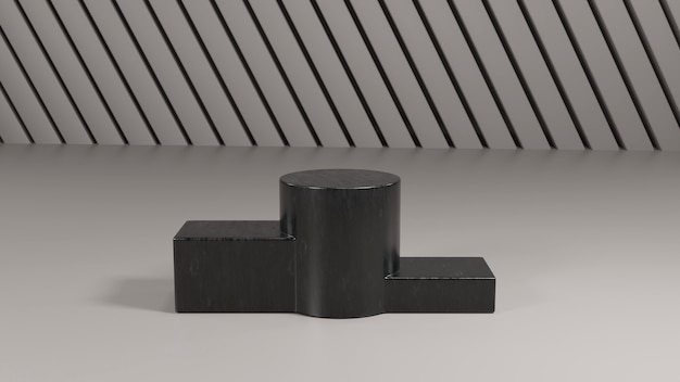 Plantilla de imagen de fondo de podio de diferentes formas 3D
