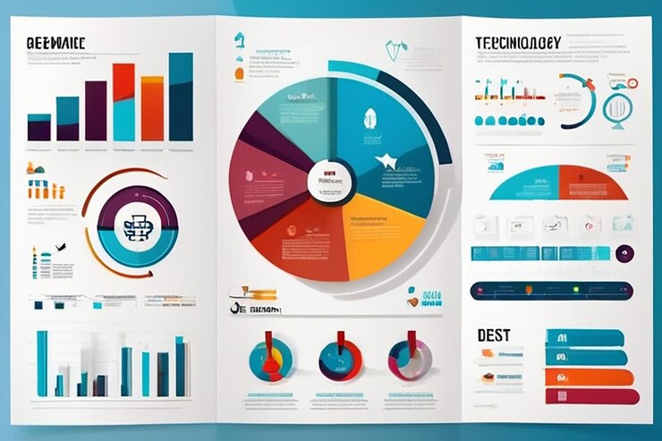 Foto plantilla de infografía tecnológica