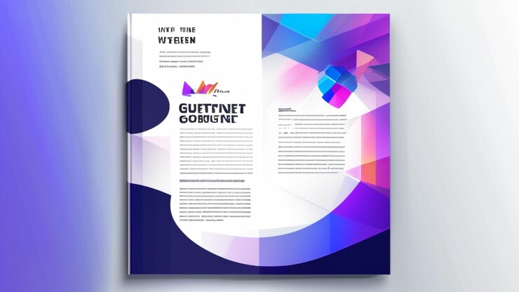 Foto plantilla de informe geométrico diseño de póster moderno diseño de folleto aislado diseño de fondo folleto