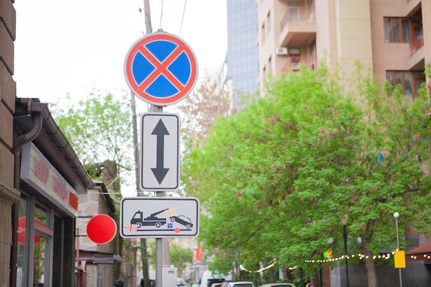 Plantilla de letrero prohibido estacionar