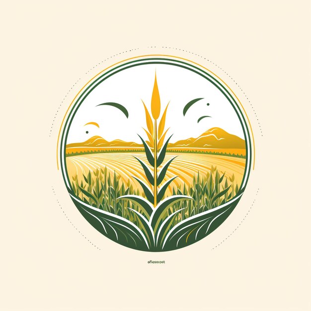 Plantilla de logotipo agrícola adecuada para empresas