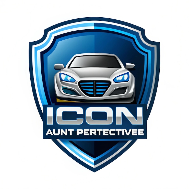 Foto plantilla de logotipo de concesionario de automóviles degradado