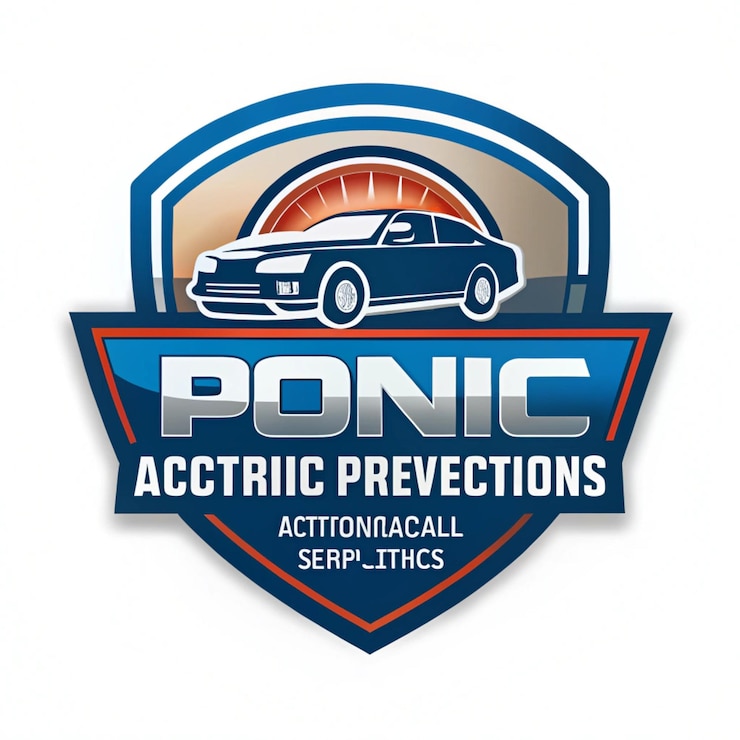 Foto plantilla de logotipo de concesionario de automóviles degradado