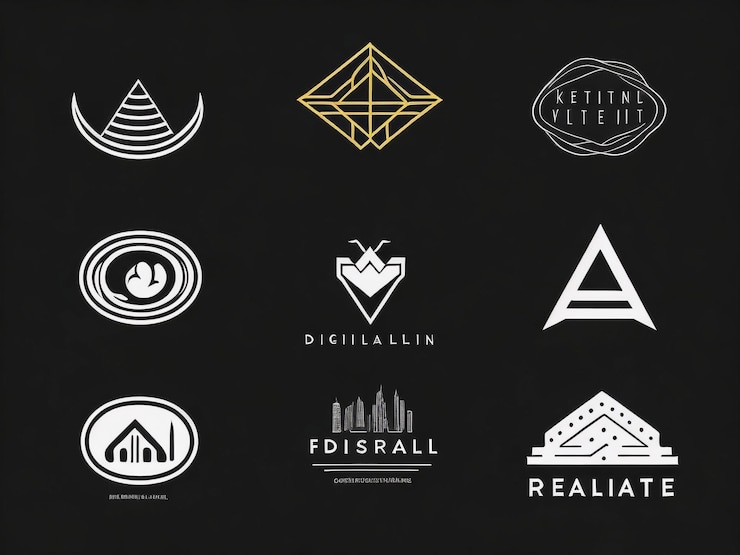 Foto plantilla de logotipo inmobiliario apartamento condominio casa alquiler negocio marca marca logotipo com