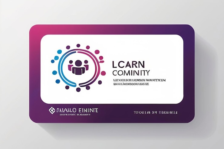 Foto plantilla de logotipo de la tarjeta de visita de la comunidad internacional