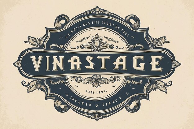 plantilla de logotipo vintage