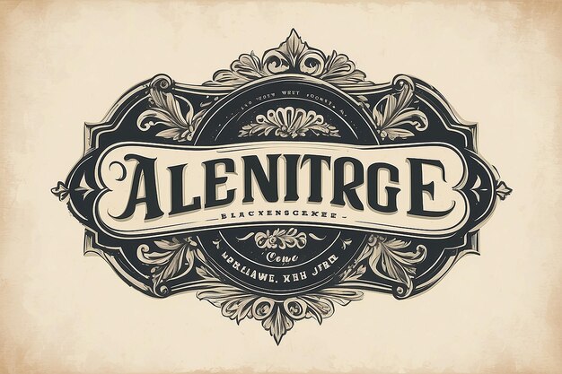 Foto plantilla de logotipo vintage