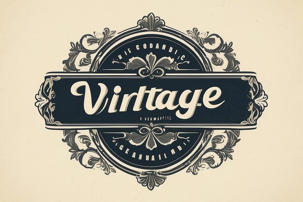 plantilla de logotipo vintage