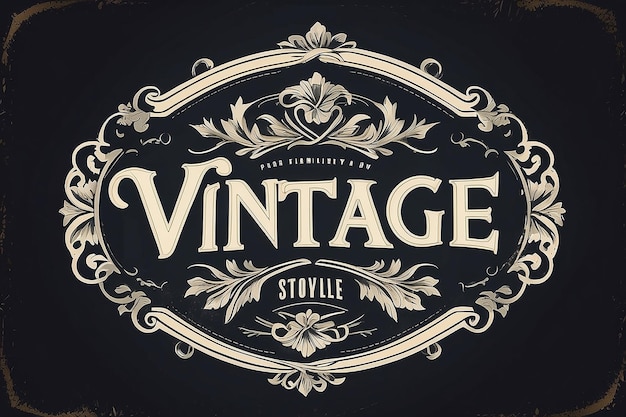 plantilla de logotipo vintage