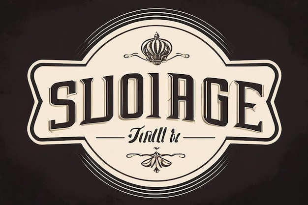 plantilla de logotipo vintage