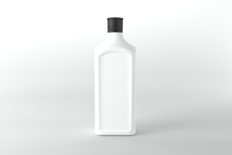 Foto plantilla de maqueta de botellas renderizadas en 3d