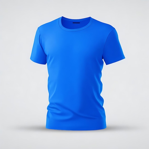 Foto plantilla de maqueta de camiseta azul descarga premium