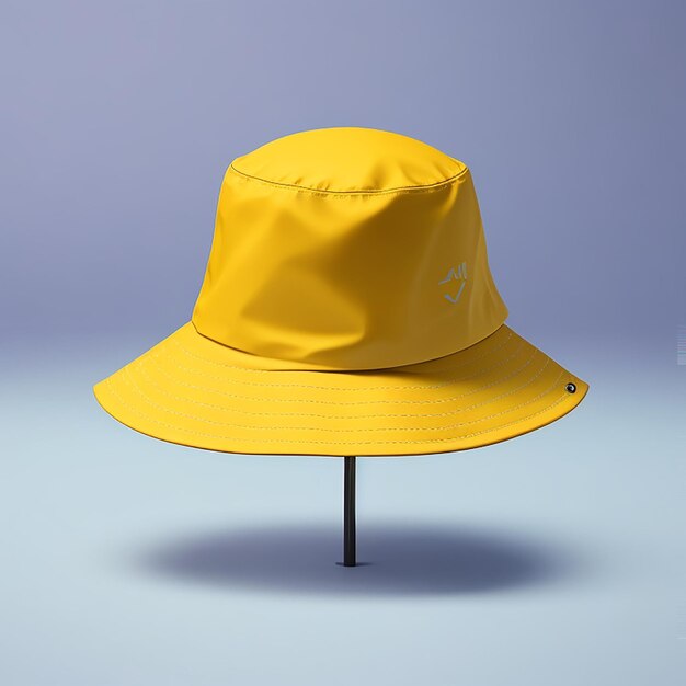 Plantilla de maqueta de sombrero de cubo generada por IA